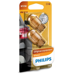 Lemputė 12V 21W W3x16d geltonos, PHILIPS, 2vnt