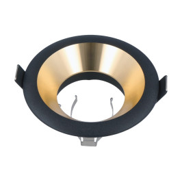 Įmontuojamas šviestuvas, MR16/ GU10 apvalus, OLTIKA, juodas/ auksinis, LED line