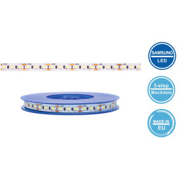 LED juosta 12V 12W/ m nehermetiška IP20 neutraliai balta 4000K 120LED/ m 115lm/ W PLUS AKTO