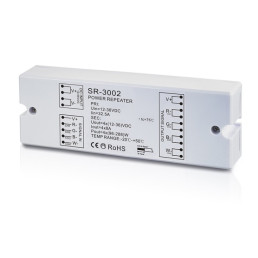 LED RGBW juostos signalo stiprintuvas 12V-36Vdc 4x8A, Sunricher