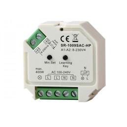 Apšvietimo DALI valdymo sistemos valdiklis TRIAC + PUSH-DIM 230Vac, 200W, Sunricher