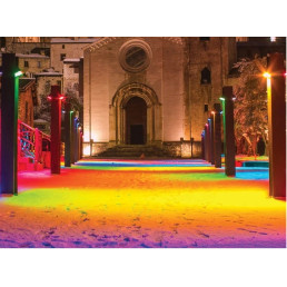 Lauko šviestuvas LED 50W RGB + BLUETOOTH TUYA 230Vac, IP65, juodas, PHOTON, LED LINE