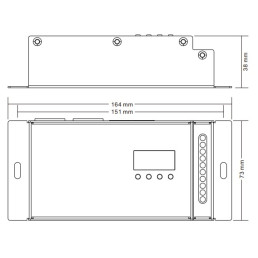 Apšvietimo valdiklis DMX 512, RDM, XLR, RJ45, 5x8A, 500Hz - 35kHz, Sunricher