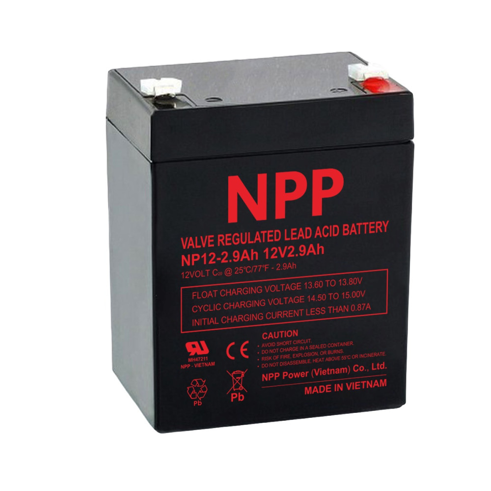 Akumuliatorius 12V 2.9Ah T1(F1) Pb AGM NPP