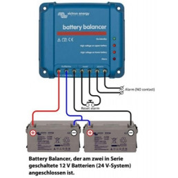 Akumuliatorių balansuoklis 2x12V akumuliatoriams sujungtiems nuosekliai arba lygiagrečiai Victron Energy