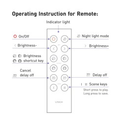 LED valdiklis nuotolinio valdymo pultas RF, baltas, LTECH