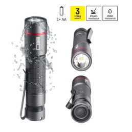 Žibintuvėlis, atsparus drėgmei IP65, ULTIBRIGHT 60, CREE LED, 170lm, 1xAA, EMOS