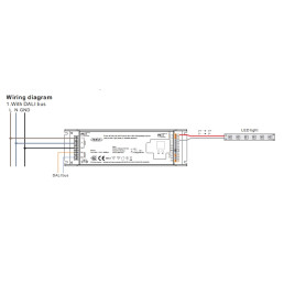 LED maitinimo šaltinis 220-240Vac - 24Vdc, 200W, TRIAC + DALI + Push-DIM + 1-10V, Sunricher