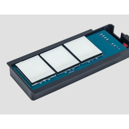 LED valdiklis 12-24V 4A, ON-OFF-DIM, lietimui jautrus per veidrodžio stiklą, su piktogramomis