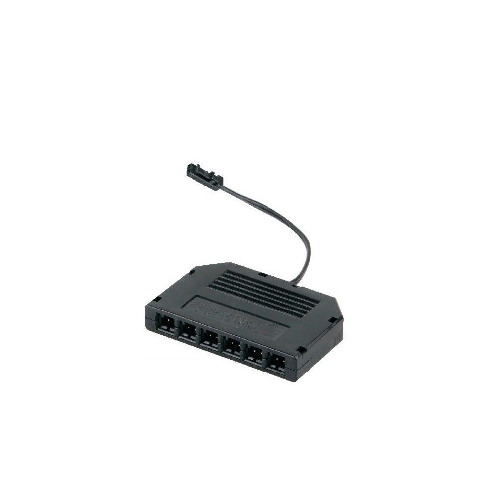 LED jungties L813 greito jungimo paskirstymo dėžutė, 6 lizdų, 15cm laidas su kištuku