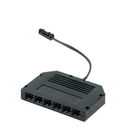 LED jungties L813 greito jungimo paskirstymo dėžutė, 6 lizdų, 15cm laidas su kištuku