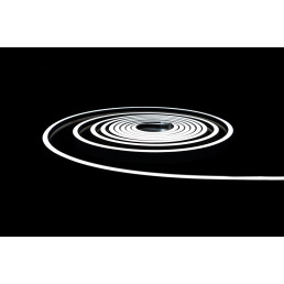 LED juosta NEON FLEX 24Vdc, 9.6W/ m, 120LED/ m, 6x12mm neutraliai balta, 10m ritė, IP67, AKTO