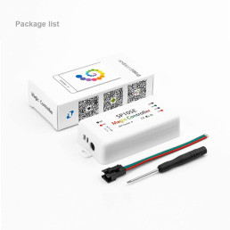 LED skaitmeninės juostos valdiklis 5-24V, Bluetooth, 2048 PIX