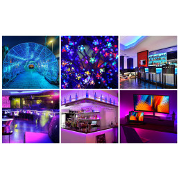 LED skaitmeninės juostos valdiklis 5-24V, Bluetooth, 2048 PIX