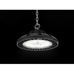 Sandėlio šviestuvas Sapphire 100W, neutraliai balta 230Vac, 15000lm, IP65, IK08, juodas, valdomas 1-10V