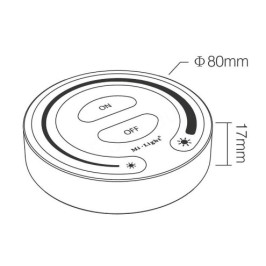 LED nuotolinio valdymo pultelis vienos spalvos LED juostai, jautrus lietimui, Mi Light