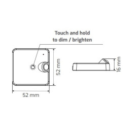 Papildomas bevielis judesio jutiklis juodas DELI sistemai, Design Light