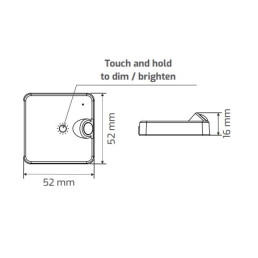 Papildomas bevielis judesio jutiklis baltas DELI sistemai, Design Light