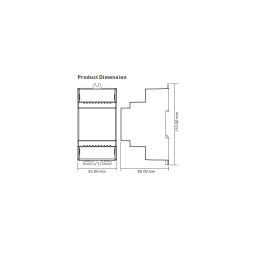 LED valdiklis 12-36V 4x5A, tvirtinamas ant DIN bėgelio, Easy-RF serija, Sunricher