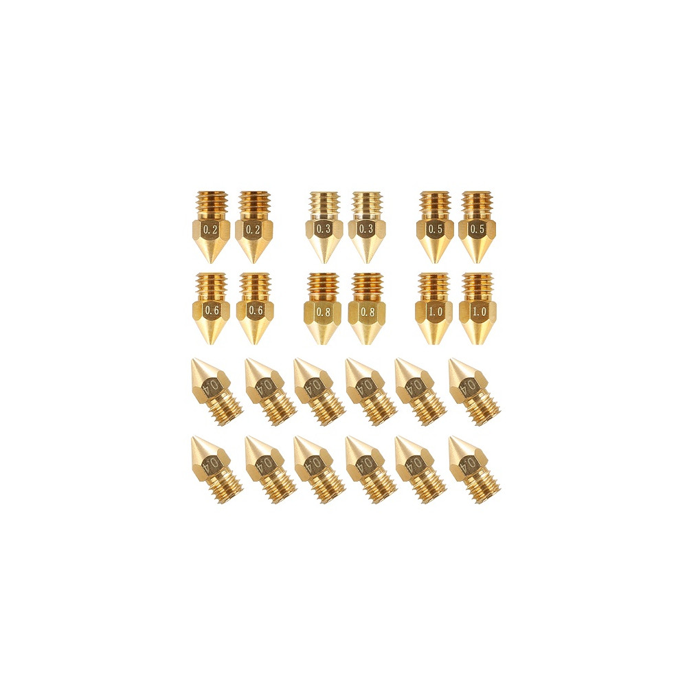 Purkštukų MK8 24vnt komplektas 3D spausdintuvui 4007010004 CREALITY