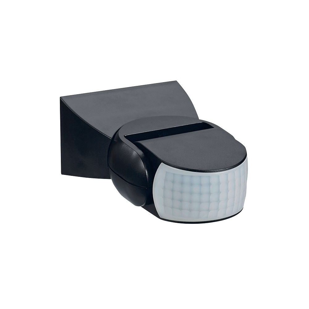 Judesio jutiklis PIR 230 Vac, 180°, 12m, 1200W, reguliuojamas, IP65, juodas, THORGEON