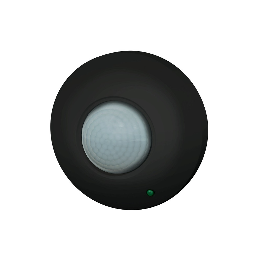 Judesio jutiklis, PIR 230 Vac, 360°, 6m, 1200W, paviršinis, juodas, THORGEON