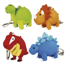 Žibintuvėlis/ raktų pakabukas dinozauras 1vnt, 5Lm 3xLR54, įvairių rūsių