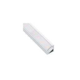 Profilis aliuminis baltas LED juostoms su matiniu dangteliu, kampinis 30/ 60° TRI-LINE MINI, 2m