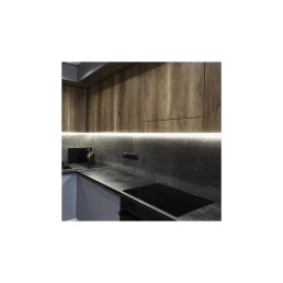 Profilis aliuminis anoduotas LED juostoms su matiniu dangteliu, kampinis 45° CORNER LINE, 3m