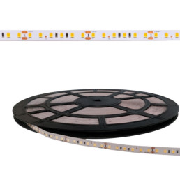 LED juosta 24V 9.6W/ m 120LED/ m 1125lm/ m neutraliai balta 4000K IP20 120°, ritė 50m, PLUS AKTO