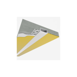 Profilis aliuminis anoduotas LED juostoms, su matiniu dangteliu, priglaistomas, DEOLINE XL 3m