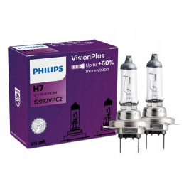 Lemputės H7 12V 55W VisionPlus +60% PHILIPS, 2 vnt.