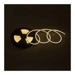 LED juosta NEON FLEX, 5m ritė, 12Vdc, 11W/ m, IP65, 3000K, karpoma 1cm, Design Light