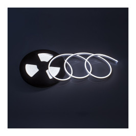 LED juosta NEON FLEX, 5m ritė, 12Vdc, 11W/ m, IP65, 6000K, karpoma 1cm, Design Light