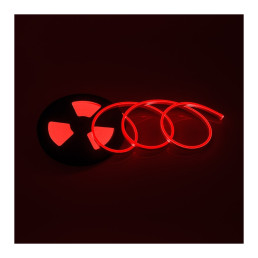 LED juosta NEON FLEX, 5m ritė, 12Vdc, 11W/ m, IP65, raudona, karpoma 1cm, Design Light