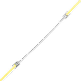LED juostos COB jungtis, 8mm juostų sujungimas, skaidrus, su 15cm laidu
