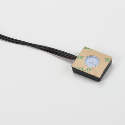 LED jungiklis 12-24Vdc, 4A, jautrus lietimui, veikia per veidrodžio stiklą, balta indikacija 4000K