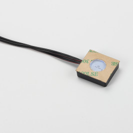 LED jungiklis 12-24Vdc, 4A, jautrus lietimui, veikia per veidrodžio stiklą, balta indikacija 4000K