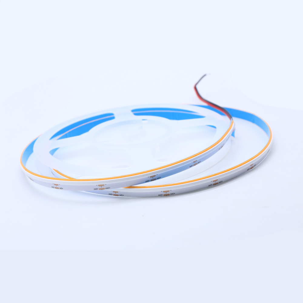 LED juosta 12Vdc, 10W/ m, COB 480LED/ m, 660lm, šiltai balta 3000K, IP20, šoninė, LEMLUX