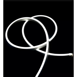 LED juosta NEON FLEX 12Vdc, 9.6W/ m, 144LED/ m, šiltai balta, 4x10mm, 5m ritė, IP68