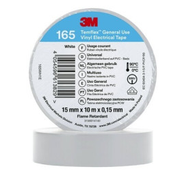 Izoliacinė juosta Temflex™ 165 15mmx0.15mmx10m, balta, 3M