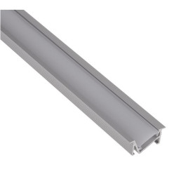 LED profilis ZENOLINE anoduotas su baltu dangteliu, 3 metrai