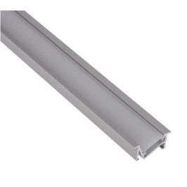 LED profilis ZENOLINE anoduotas su baltu dangteliu, 3 metrai