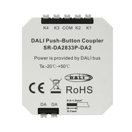 DALI sistemos valdiklis su 4 mygtukų įėjimais