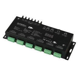 Apšvietimo valdiklis DMX512, RDM, XLR 5pin, RJ45, 24x4A, Sunricher