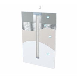 Profilis aliuminis anoduotas LED juostoms įleidžiamas, priglaistomas, siauras MONO, 2.02m LUMINES