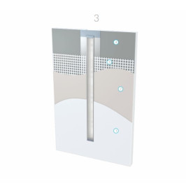 Profilis aliuminis anoduotas LED juostoms įleidžiamas, priglaistomas, siauras MONO, 2.02m LUMINES