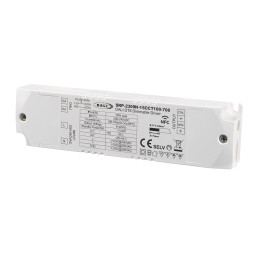 Impulsinis srovės šaltinis LED 15W, CCT, 6-42Vdc, 100-700mA, valdomas PUSH-DIM, DALI-2 su NFC nustatymu, PFC, Sunricher