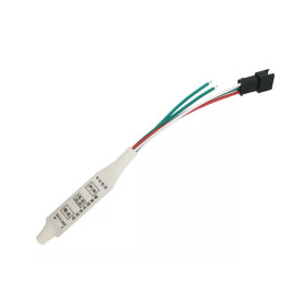 LED skaitmeninių juostų vienos spalvos valdiklis 5-24Vdc, WS2811, su išorinio jungiklio kontaktais