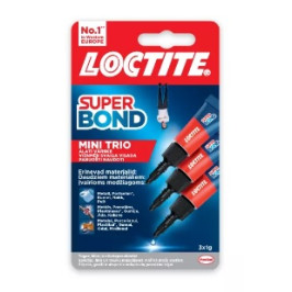 Klijai momentiniai Super Bond Mini Trio 3x1g, Loctite